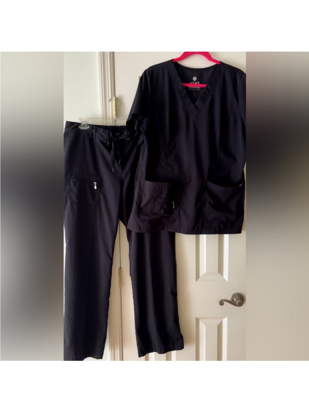 Women's Black Adar Pro Scrub Set ~ Size XL ~ EUC